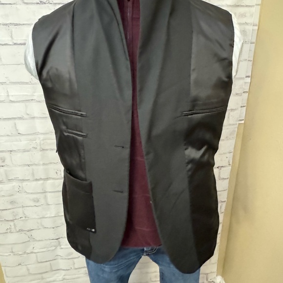 JOE’S 44R Black Polyester Charger Sport Coat Jacket‎ J329 2 Button - Picture 9 of 12